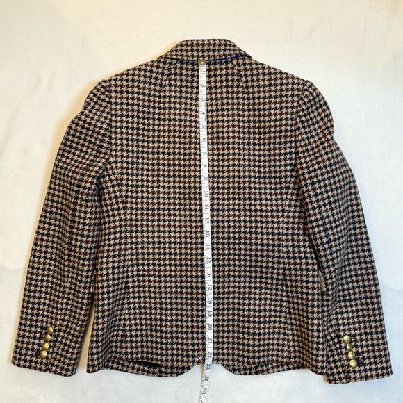 J. Crew Black and Tan Houndstooth Blazer - Picture 11 of 11